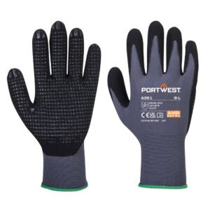 Mănuși de Protecție Grip 15 Nitril Dotted - Protecție Mâini - Marca Portwest A351