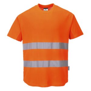 Tricou de Protecție Vizibilitate Ridicată Portwest Cotton Comfort Ventilată C394