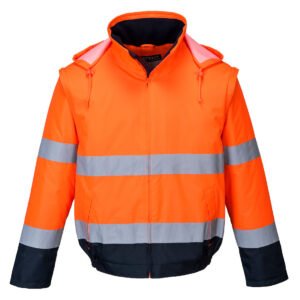 Jachetă Bomber Hi-Vis 2-în-1 Contrast Portwest Essential Lite - Vizibilitate Ridicată - Portwest C464