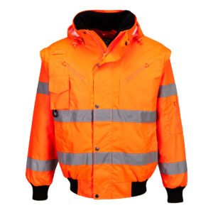 Jachetă Bomber Hi-Vis 3-în-1 - Gamă Vizibilitate Ridicată - Marca Portwest C467