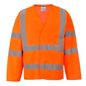 Jachetă Hi-Vis Band and Brace Mânecă Lungă - Vizibilitate Ridicată - Marca Portwest C473
