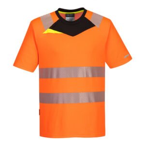 Tricou Hi-Vis DX4 Mânecă Scurtă - Vizibilitate Ridicată - Marca Portwest DX413