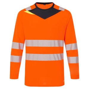 Tricou DX4 Hi-Vis Mânecă Lungă - Vizibilitate Ridicată - Marca Portwest DX416