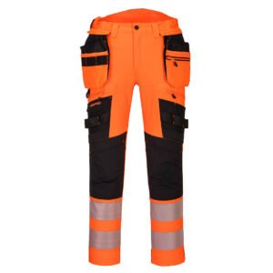 Pantaloni detașabili DX4 Hi-Vis cu buzunare holster - Vizibilitate Ridicată - Portwest DX442