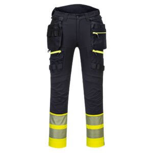 Pantaloni DX4 Hi-Vis cu Buzunare Holster Detașabile Clasa 1 - Vizibilitate Ridicată - Portwest DX445