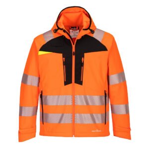 Geacă Softshell DX4 Hi-Vis (3L) - Gamă Vizibilitate Ridicată - Marca Portwest DX475