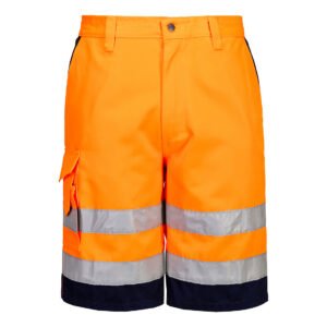 Pantaloni Scurți Hi-Vis Contrast - Vizibilitate Ridicată - Marca Portwest E043