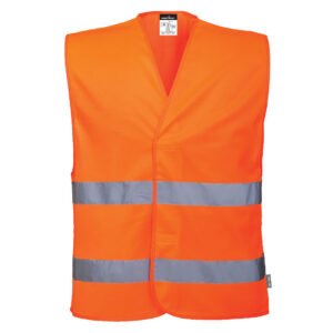 Vesta de Siguranță ES1 Essential Hi-Vis cu Benzi Reflectorizante - Vizibilitate Ridicată - Marca Portwest ES474