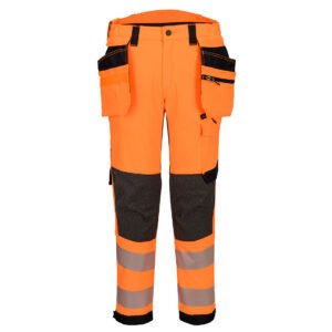 EV4 Pantaloni Stretch Hi-Vis Classe 2 con tasche Holster staccabili - Portwest EV448