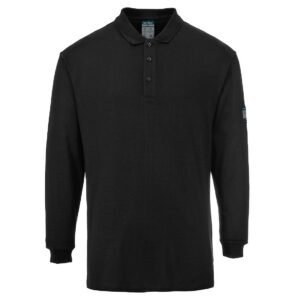 Modaflame Knit FR Long Sleeve Polo Shirt