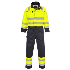 Salopetă Multisarcini Bizflame Work Hi-Vis Contrast FR - Protecție Ignifugă Multi-Norm - Portwest FR60