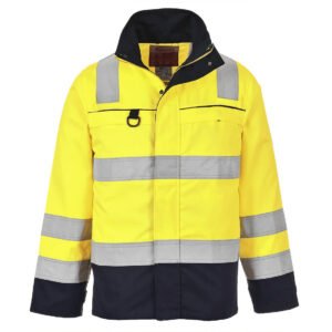 Jachetă ignifugă de lucru, vizibilitate ridicată, multi-normă Portwest Bizflame - Protecție ignifugă multi-normă - Marca Portwest FR61