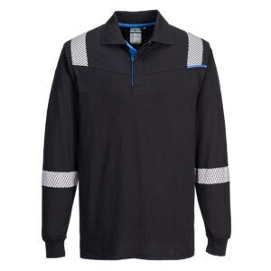 WX3 Modaflame Knit FR Long Sleeve Polo Shirt