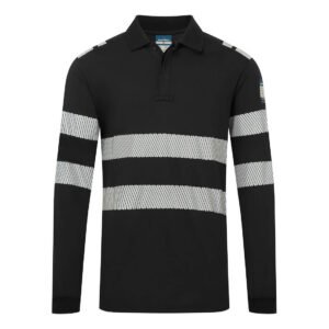 PW3 Modaflame Knit FR Long Sleeve Polo Shirt
