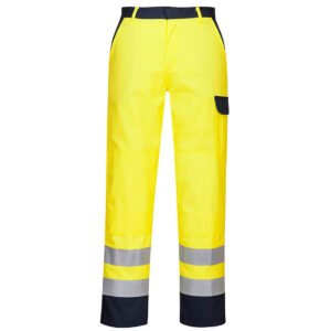 Pantaloni de Lucru Bizflame Hi-Vis Contrast FR - Protecție Ignifugă Multi-normă - Marca Portwest FR92