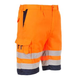 Pantaloni Scurți Hi-Vis Ușori Polycotton - Gamă Vizibilitate Ridicată - Marca Portwest L043