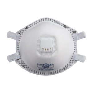 Respirator FFP3 cu Supapă Dolomite (Set 10) - Măști de Unică Folosință - Marca Portwest P303, White
