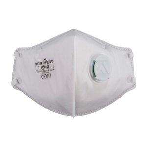 Respirator FFP3 cu Valvă Dolomite Pliabil - Măști de Unică Folosință - Marca Portwest P310, White