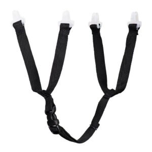 Curea de Bărbie 4 Puncte Work Safe (SET 5) - Protecția Capului - Marca Portwest PA11, Black