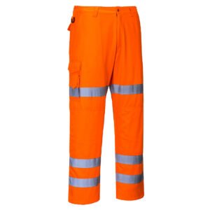 Pantaloni de Lucru Hi-Vis cu Trei Benzi - Vizibilitate Ridicată - Marca Portwest RT49