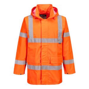 Jachetă Trafic Impermeabilă Hi-Vis Rain Lite - Gamă Vizibilitate Ridicată - Marca Portwest S160