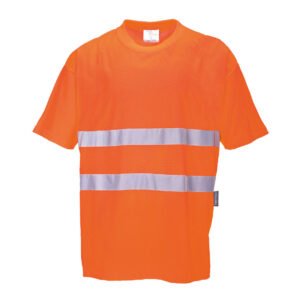 Tricou Hi-Vis Cotton Comfort Mânecă Scurtă - Vizibilitate Ridicată - Marca Portwest S172