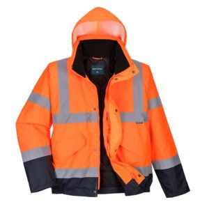 Geacă Bomber de Iarnă Hi-Vis Contrast - Gamă Vizibilitate Ridicată - Marca Portwest S266