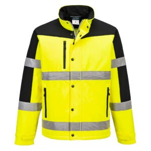 Jachetă Softshell Hi-Vis Contrast (3L) - Gamă Vizibilitate Ridicată - Marca Portwest S429