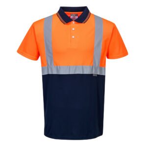 Tricou Polo Hi-Vis Contrast Portwest S/S - Vizibilitate Ridicată - Portwest S479