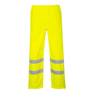 Pantaloni Ploaie Respirabili Hi-Vis - Gamă Vizibilitate Ridicată - Marca Portwest S487