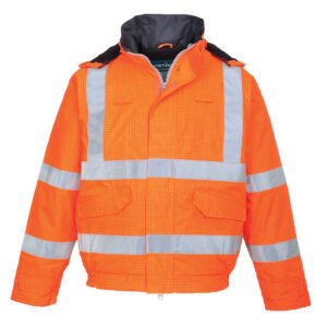 Jachetă Bomber Iarnă ignifugă Bizflame Rain Hi-Vis FR  - Protecție ignifugă multi-norm - Marca Portwest S773
