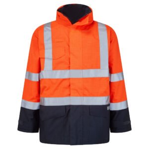 Jachetă Portwest Bizflame Rain Hi-Vis Contrast FR - Protecție Ignifugă Multi-normă - Marca Portwest [S779]