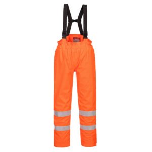 Pantaloni Ploaie Bizflame Hi-Vis FR - Protecție Ignifugă Multi-norm - Marca Portwest S781