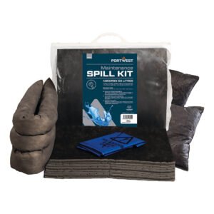 Kit de Absorbție pentru Mentenanță 50 Litri - Controlul Deversărilor - Portwest SM31, Grey