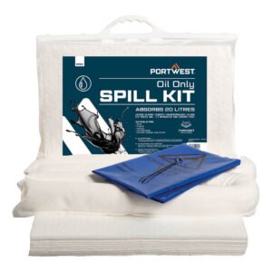 Kit absorbant 20 litres, hydrocarbures uniquement - Portwest SM60WHR