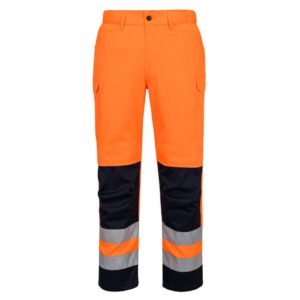Pantaloni de Protecție Hi-Vis cu Panouri Mesh - Vizibilitate Ridicată - Marca Portwest T143