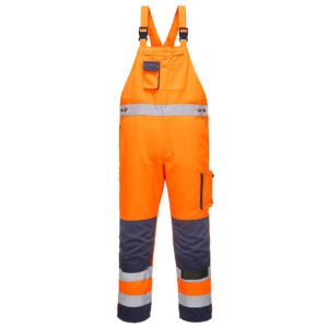 Îmbrăcăminte, Dijon Hi-Vis Contrast Work Bib and Brace, Gama Vizibilitate Ridicata, Marca Portwest TX52